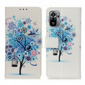 Flip Cover Xiaomi Redmi Note 10 / 10S Blomstrende Træ