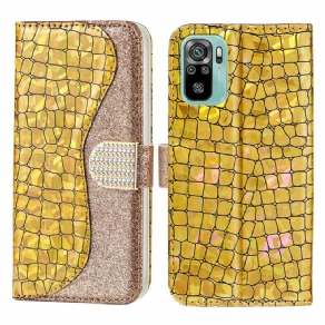 Flip Cover Xiaomi Redmi Note 10 / 10S Croc Diamanter