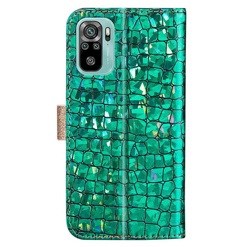 Flip Cover Xiaomi Redmi Note 10 / 10S Croc Diamanter