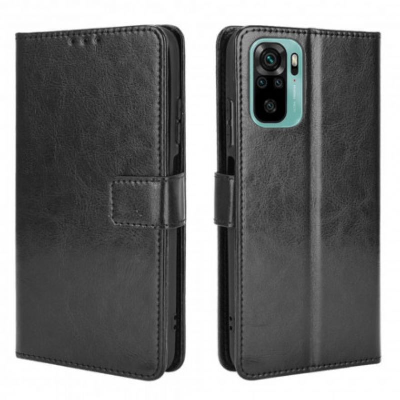 Flip Cover Xiaomi Redmi Note 10 / 10S Flashy Imiteret Læder