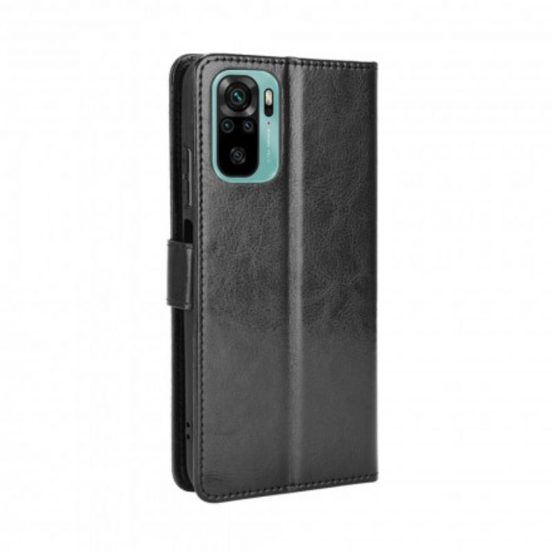 Flip Cover Xiaomi Redmi Note 10 / 10S Flashy Imiteret Læder