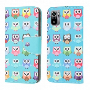 Flip Cover Xiaomi Redmi Note 10 / 10S Flere Ugler 2