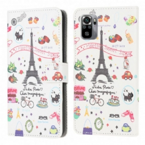 Flip Cover Xiaomi Redmi Note 10 / 10S Jeg Elsker Paris