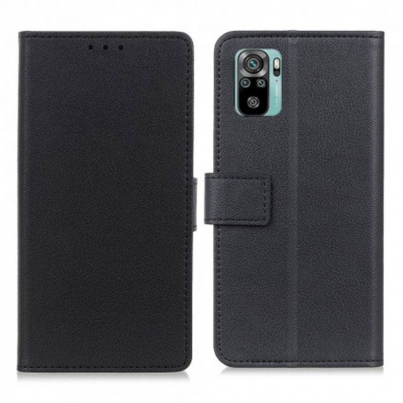 Flip Cover Xiaomi Redmi Note 10 / 10S Klassisk Kunstlæder