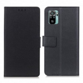 Flip Cover Xiaomi Redmi Note 10 / 10S Klassisk Kunstlæder