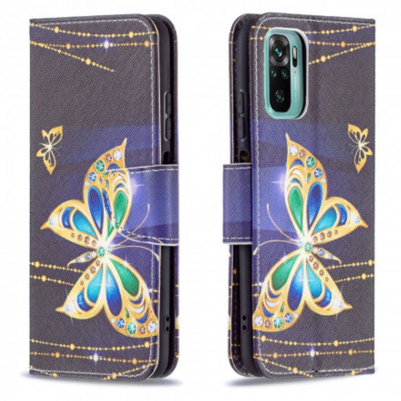 Flip Cover Xiaomi Redmi Note 10 / 10S Magisk Sommerfugl