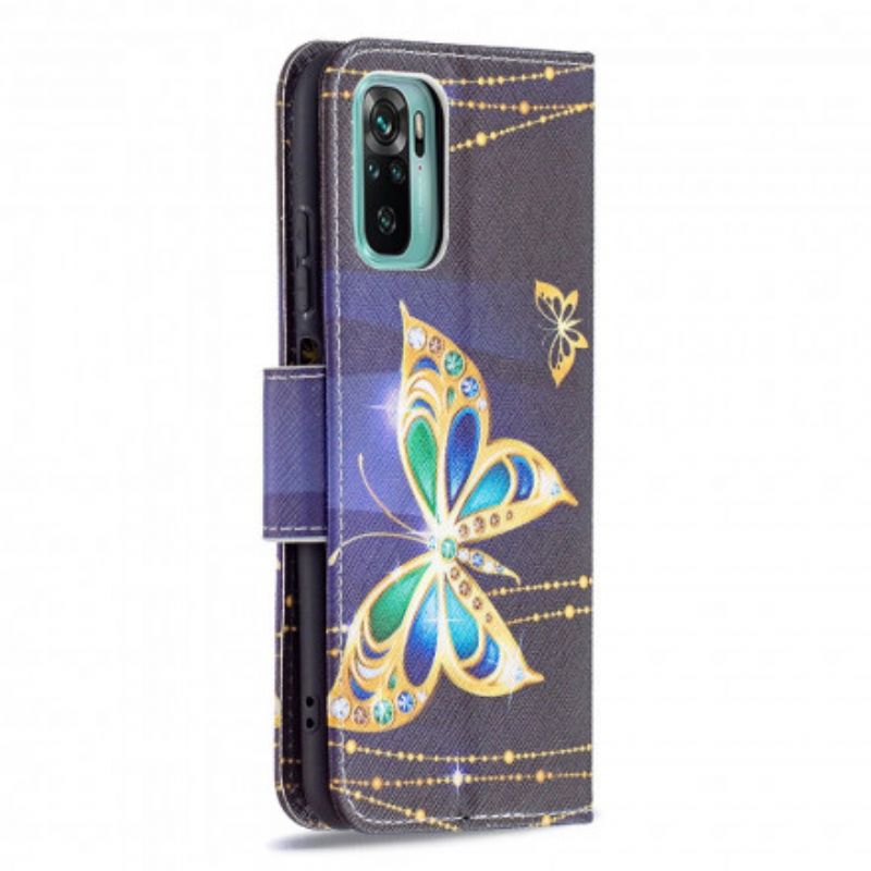 Flip Cover Xiaomi Redmi Note 10 / 10S Magisk Sommerfugl