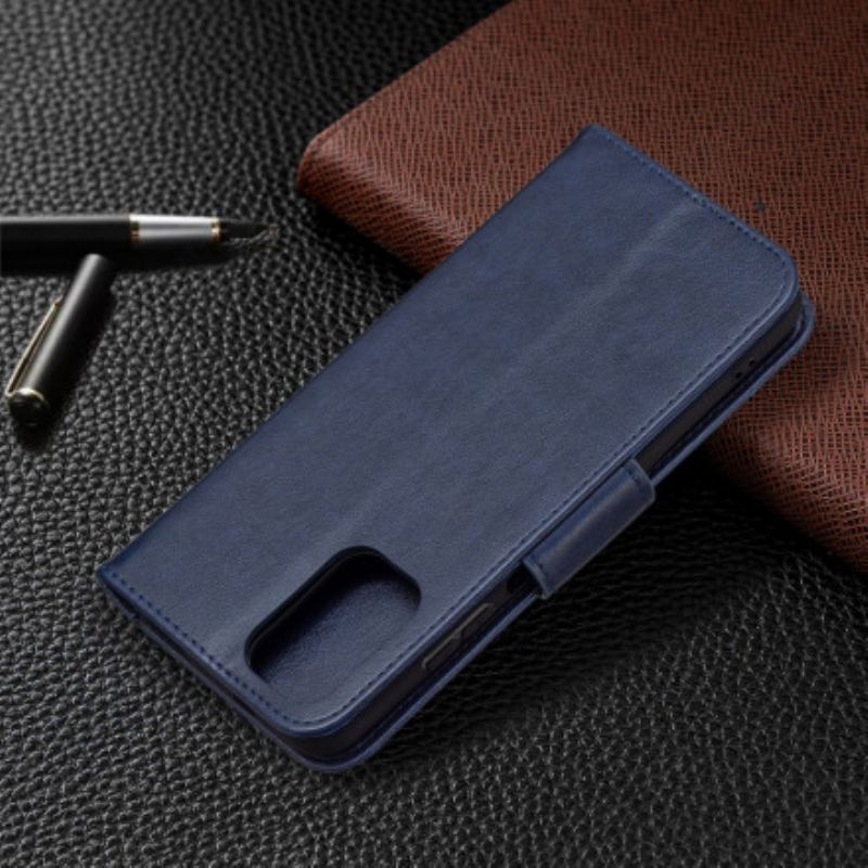 Flip Cover Xiaomi Redmi Note 10 / 10S Med Snor Sommerfugle Trykt Rem