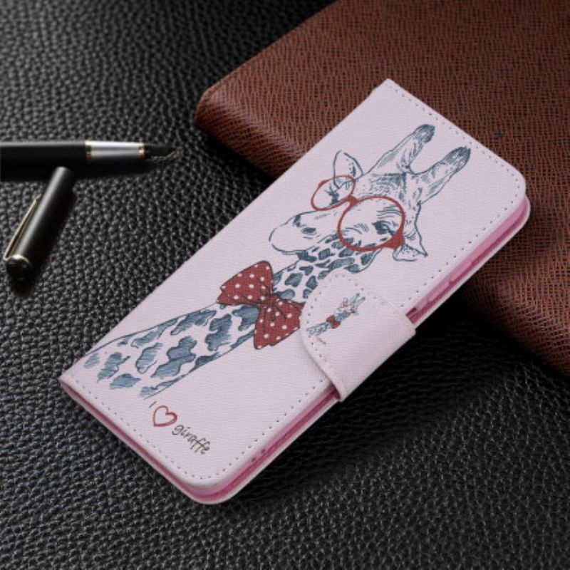 Flip Cover Xiaomi Redmi Note 10 / 10S Nørdet Giraf