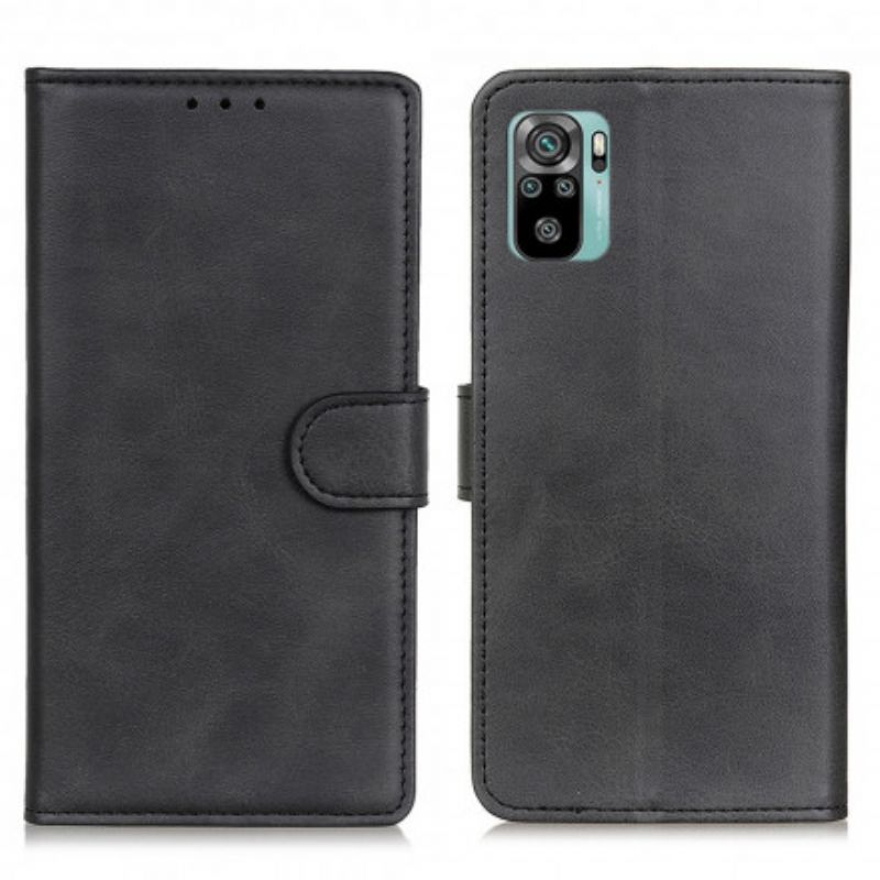 Flip Cover Xiaomi Redmi Note 10 / 10S Retro Mat Lædereffekt