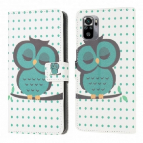 Flip Cover Xiaomi Redmi Note 10 / 10S Sovende Ugle