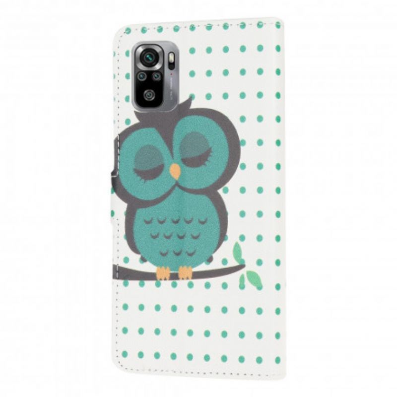 Flip Cover Xiaomi Redmi Note 10 / 10S Sovende Ugle