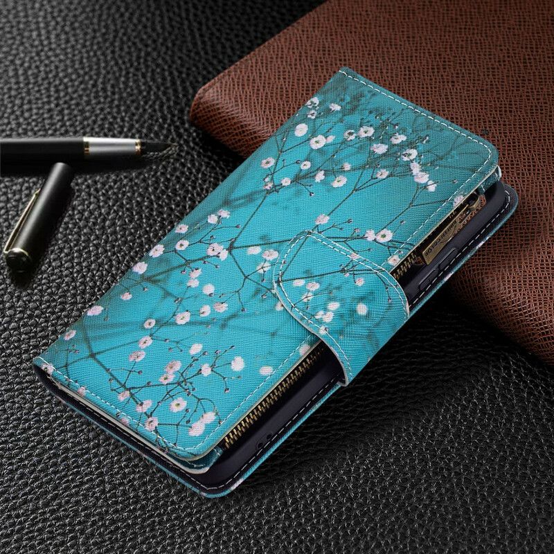 Flip Cover Xiaomi Redmi Note 10 / 10S Træ Lynlåslomme