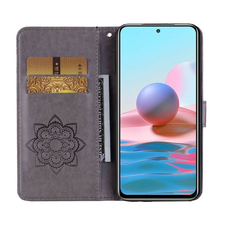 Flip Cover Xiaomi Redmi Note 10 / 10S Ugle Mandala Og Charm