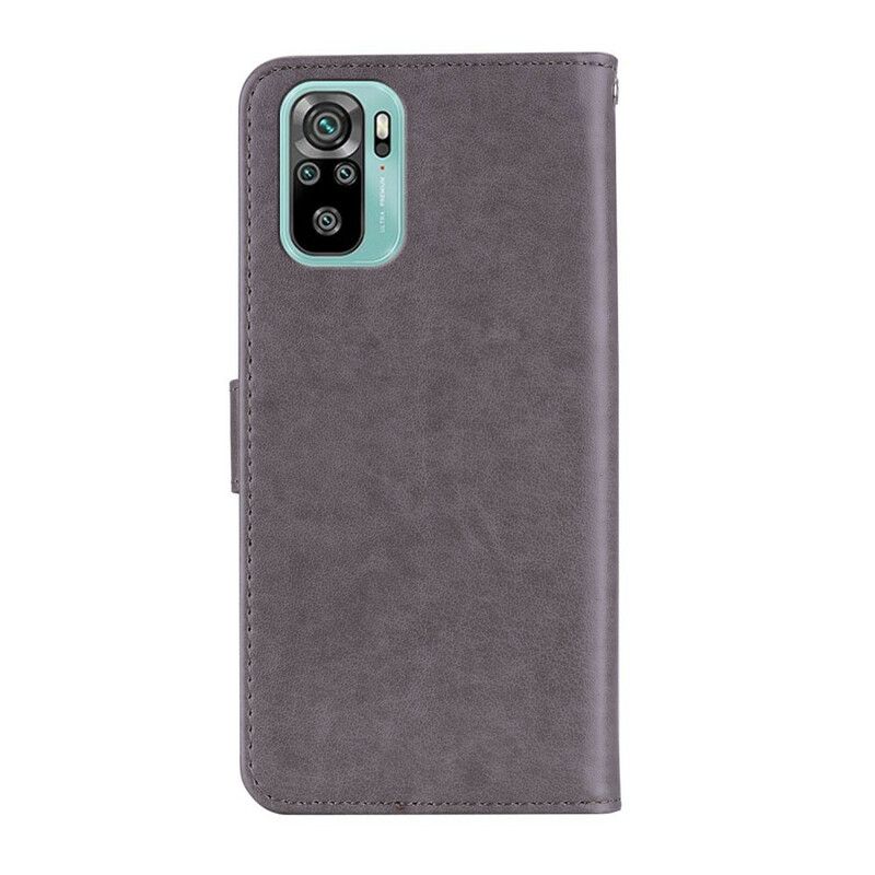 Flip Cover Xiaomi Redmi Note 10 / 10S Uglemandala Og Snor