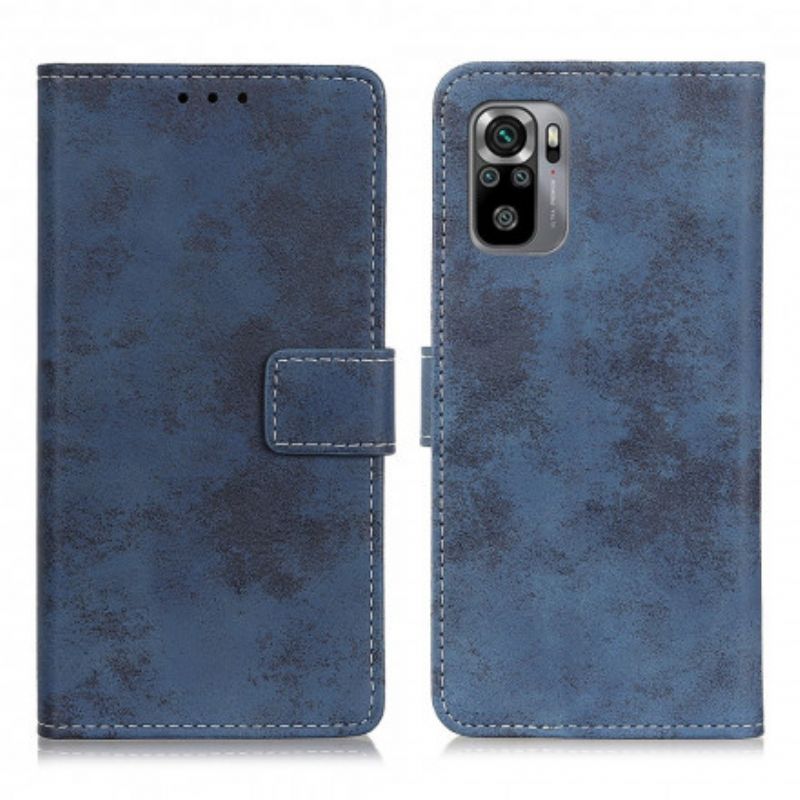 Flip Cover Xiaomi Redmi Note 10 / 10S Vintage Lædereffekt