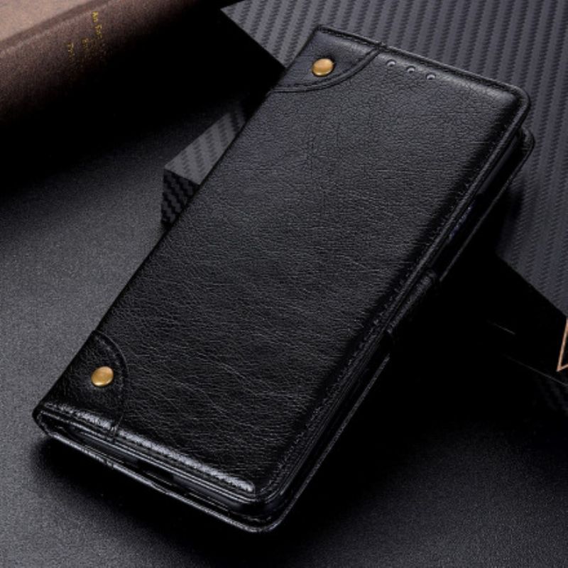 Flip Cover Xiaomi Redmi Note 10 / 10S Vintage Nitter Nappa Læder Stil