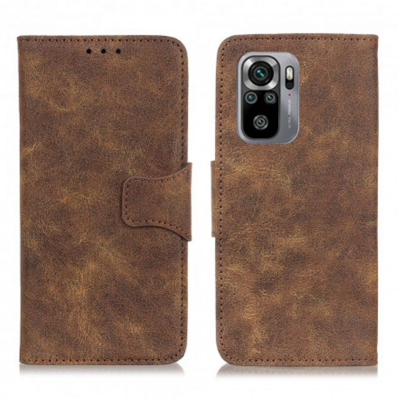 Flip Cover Xiaomi Redmi Note 10 / 10S Vintage Split Læder