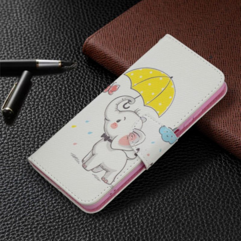 Læder Cover Xiaomi Redmi Note 10 / 10S Elefantunge