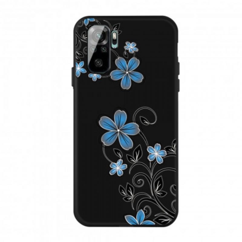 Mobilcover Xiaomi Redmi Note 10 / 10S Blå Blomster