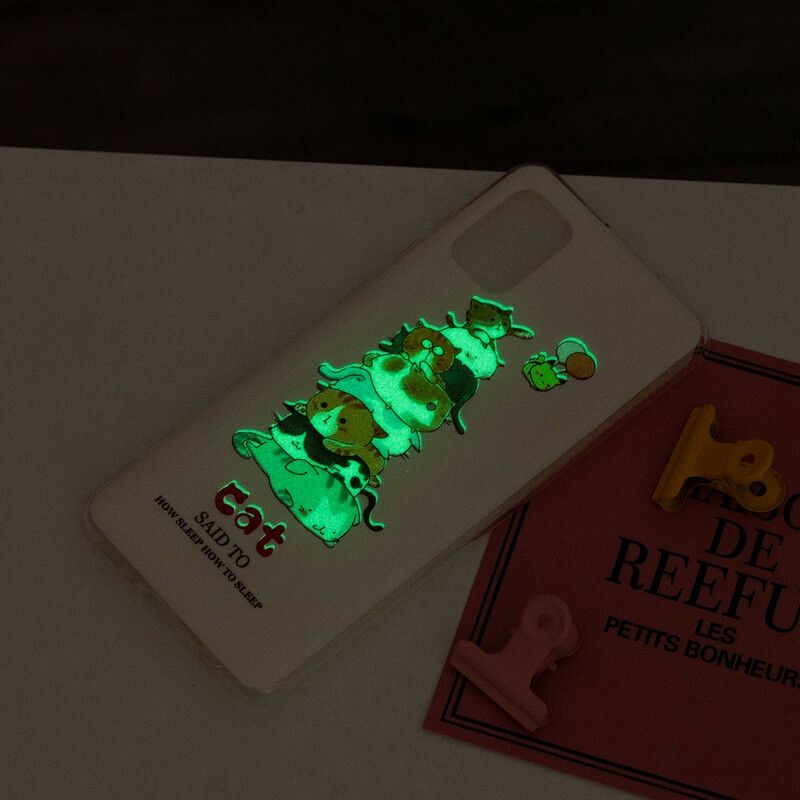 Mobilcover Xiaomi Redmi Note 10 / 10S Fluorescerende Katte