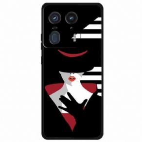 Cover Motorola Edge 50 Ultra Dame I Den Sorte Hat