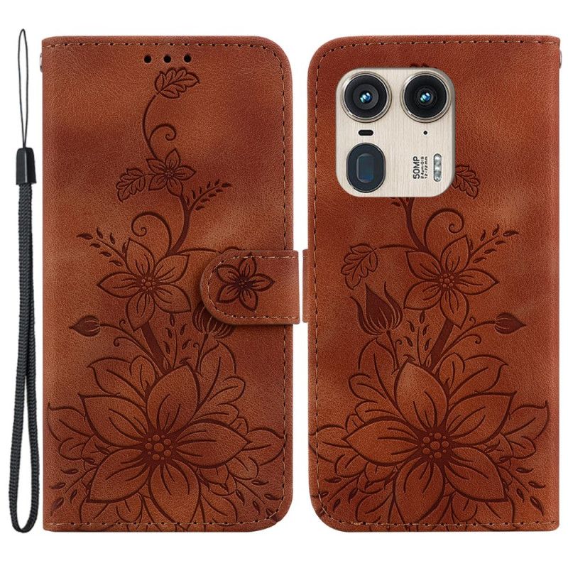 Flip Cover Motorola Edge 50 Ultra Blomsterrem