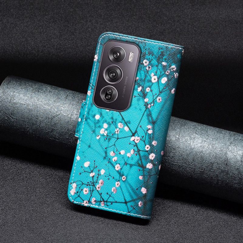 Flip Cover Oppo Reno 12 Pro 5g Blomstrende Grene