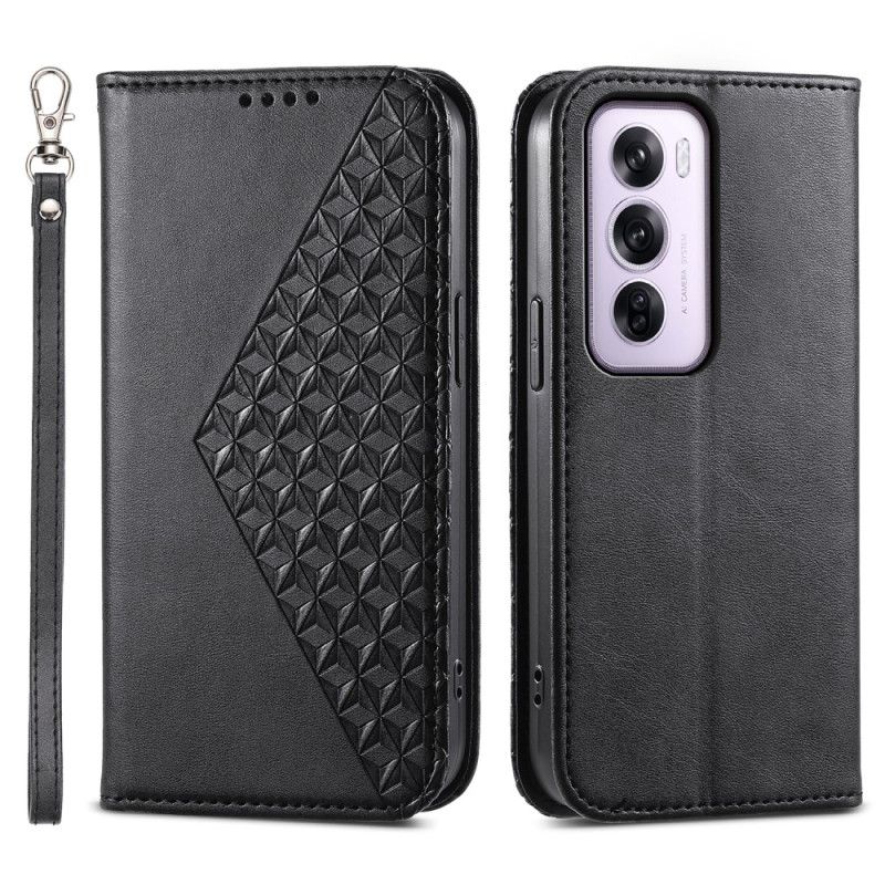 Flip Cover Oppo Reno 12 Pro 5g Strappy Diamonds