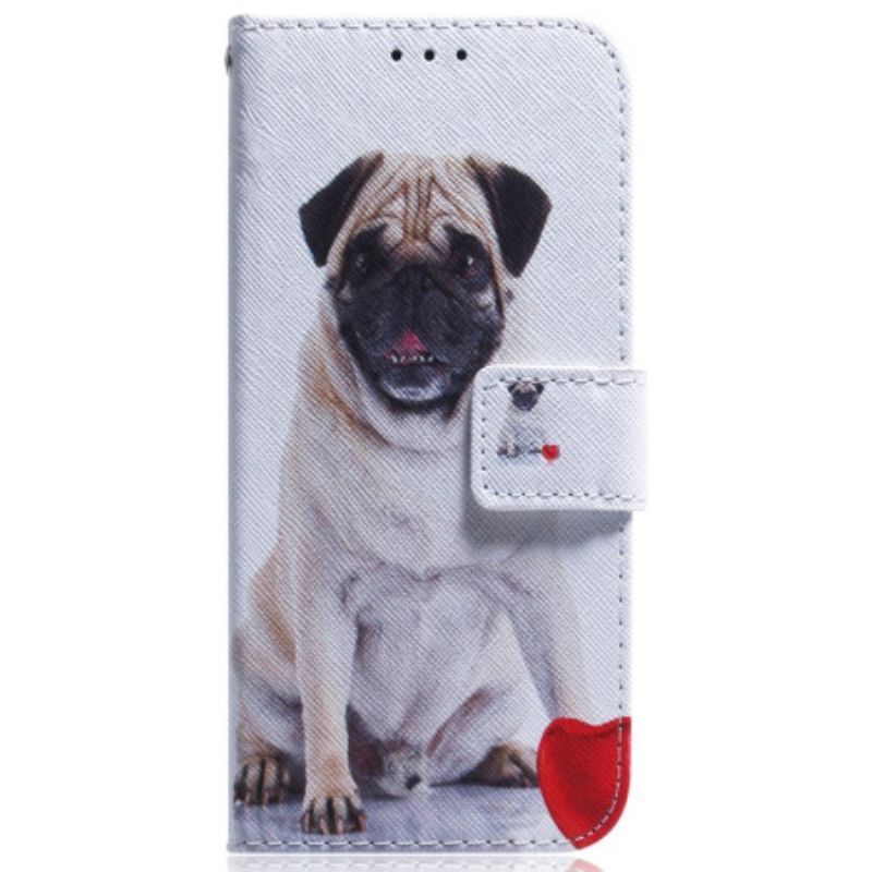 Flip Cover Til Oppo Reno 12 Pro 5g Mops Hund