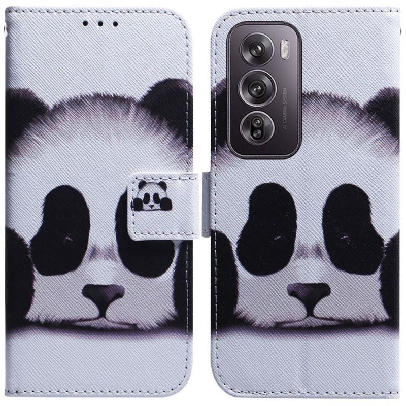 Læder Cover Oppo Reno 12 Pro 5g Telefon Etui Panda