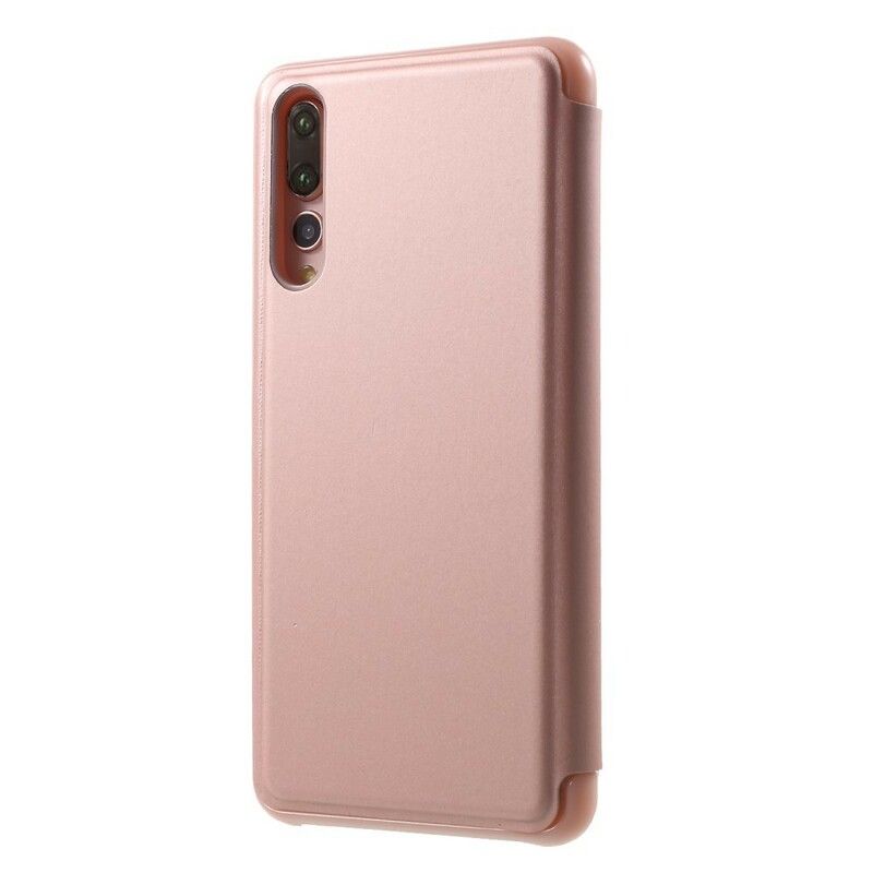 Cover Huawei P20 Pro Flip Cover Spejl Og Lædereffekt