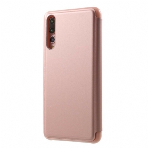 Cover Huawei P20 Pro Flip Cover Spejl Og Lædereffekt