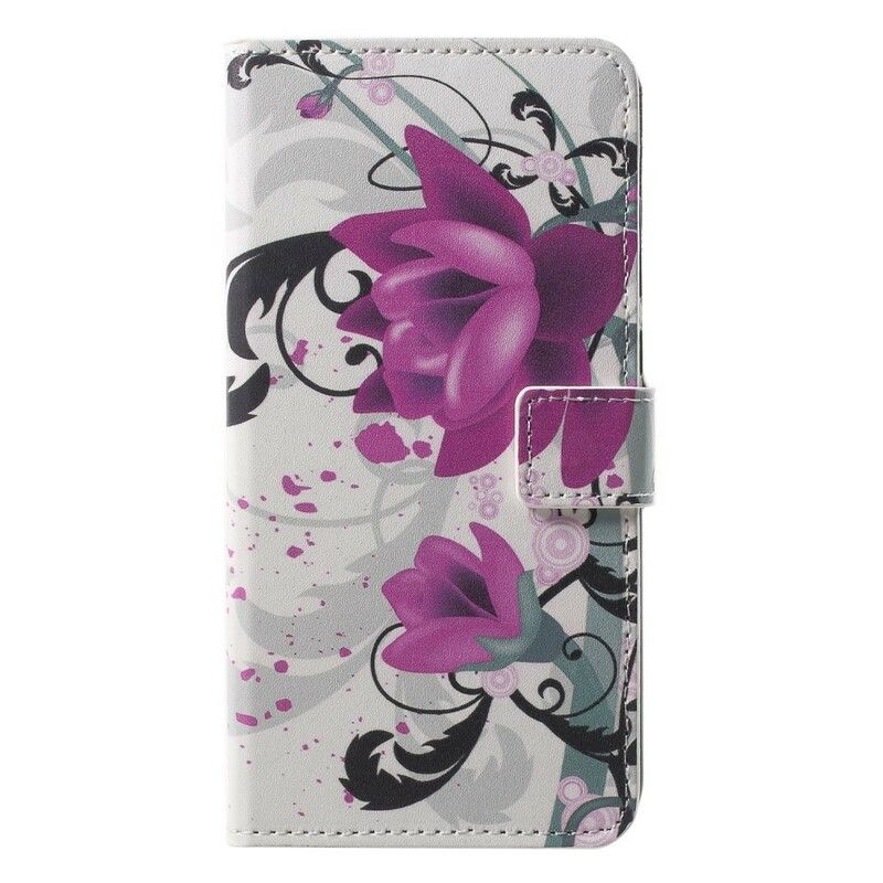 Flip Cover Huawei P20 Pro Tropiske Blomster