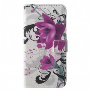 Flip Cover Huawei P20 Pro Tropiske Blomster