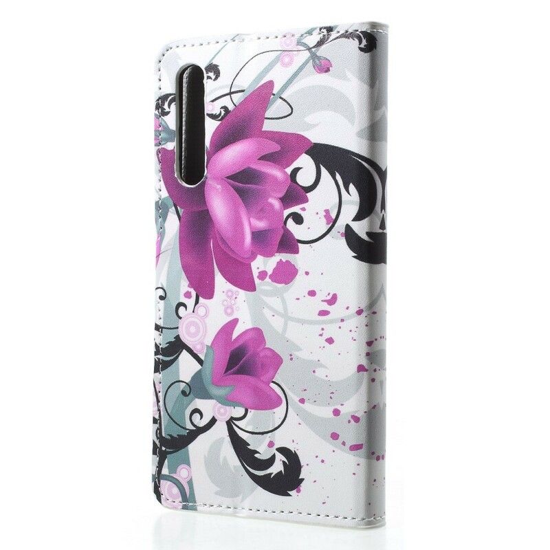 Flip Cover Huawei P20 Pro Tropiske Blomster