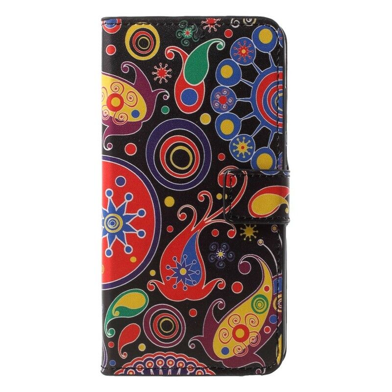 Læder Cover Huawei P20 Pro Galaxy Design