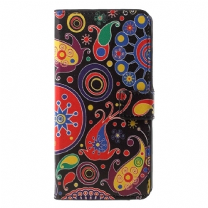 Læder Cover Huawei P20 Pro Galaxy Design