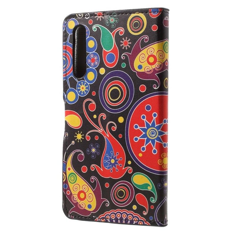 Læder Cover Huawei P20 Pro Galaxy Design