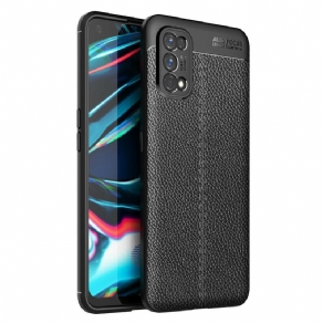 Cover Realme 7 Pro Dobbelt Linje Litchi Lædereffekt