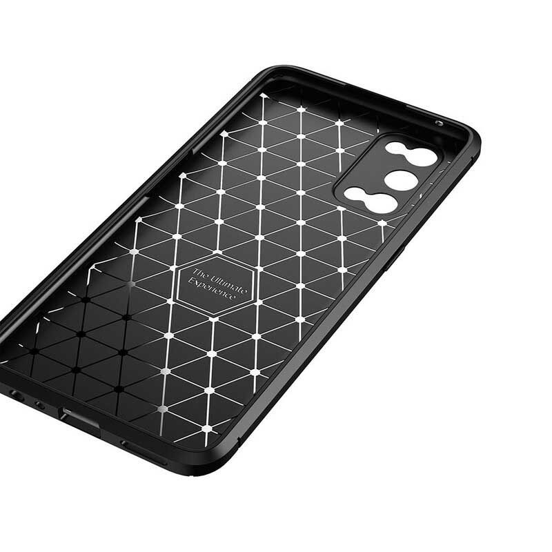 Cover Realme 7 Pro Fleksibel Kulfibertekstur