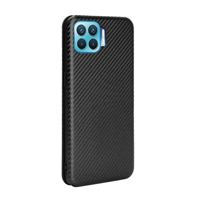 Cover Realme 7 Pro Flip Cover Farvet Carbon Silikone