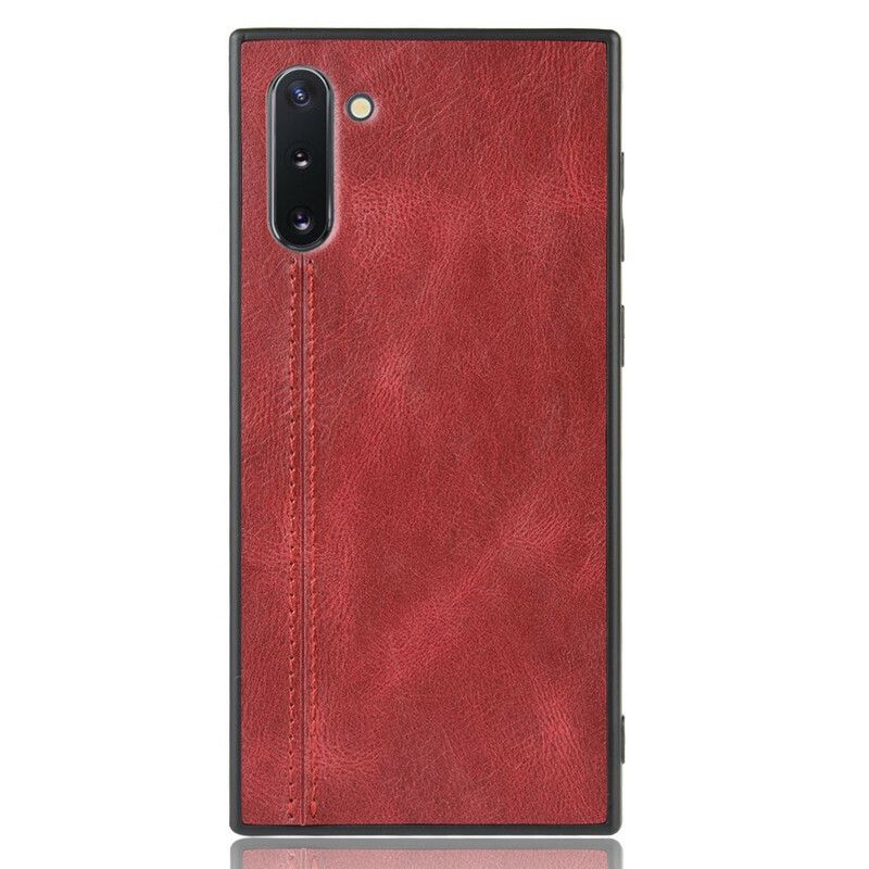 Cover Samsung Galaxy Note 10 Søm Lædereffekt