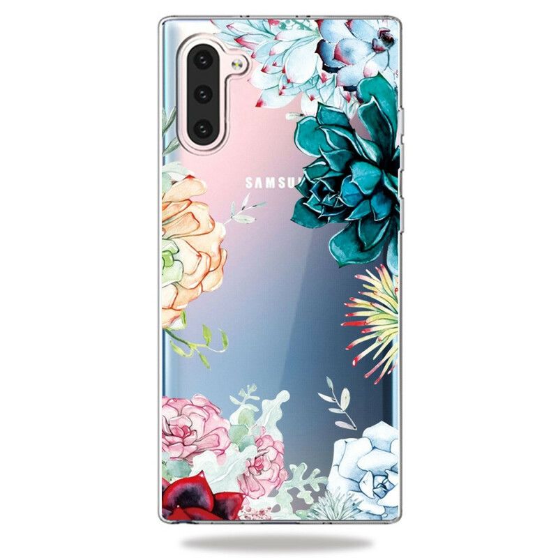 Cover Samsung Galaxy Note 10 Sømløse Akvarelblomster