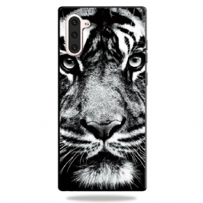 Cover Samsung Galaxy Note 10 Sort Og Hvid Tiger