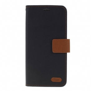 Flip Cover Samsung Galaxy Note 10 Tofarvet Stof