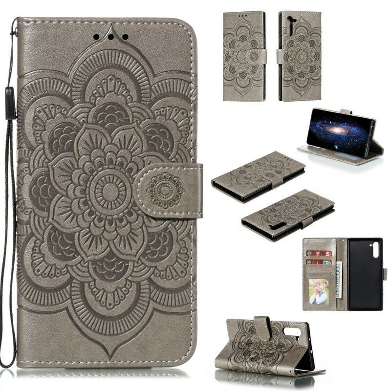 Læder Cover Samsung Galaxy Note 10 Fuld Mandala