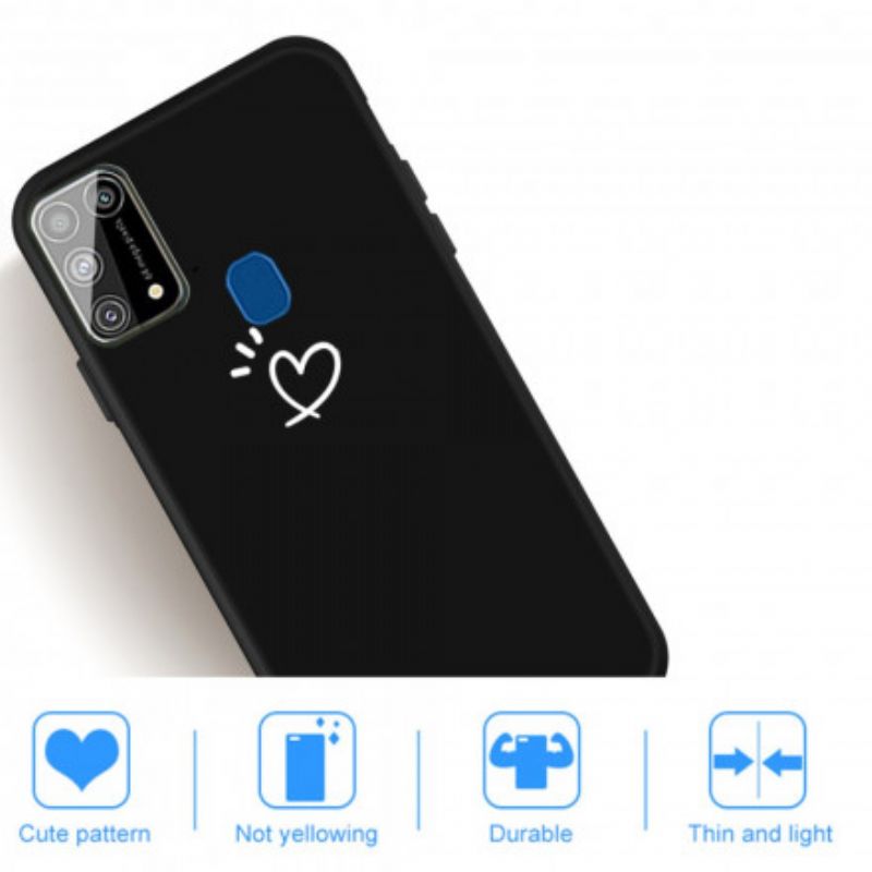 Cover Samsung Galaxy M31 Beating Heart Silikone