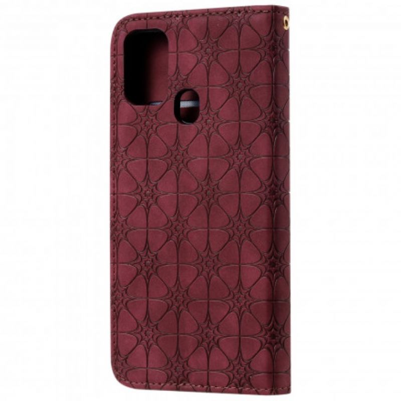 Cover Samsung Galaxy M31 Flip Cover Barokke Blomster