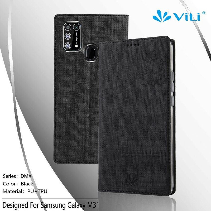 Cover Samsung Galaxy M31 Flip Cover Vili Dmx Tekstureret